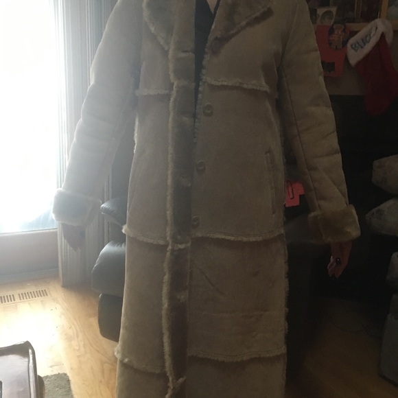 Full length genuine leather lining 100% acrylic - Picture 2 of 2